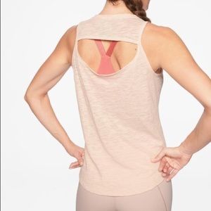 Athleta Organic Daily Cowl tank, ballerina gown, M